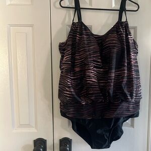 One Piece Blouson Swimsuit